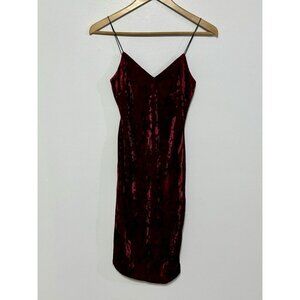 Charlotte Russe Spaghetti Strap Dress Womens S Chico  Color Wine Stretchy